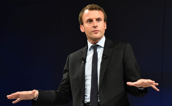 Candidatul prezidenţial francez Emmanuel Macron.