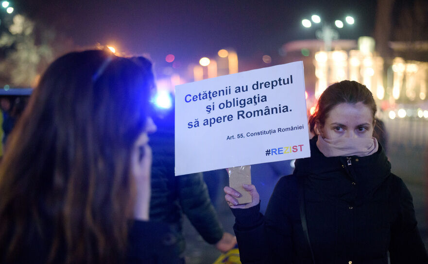 Protest la Guvern (Mihuţ Savu / Epoch Times România)