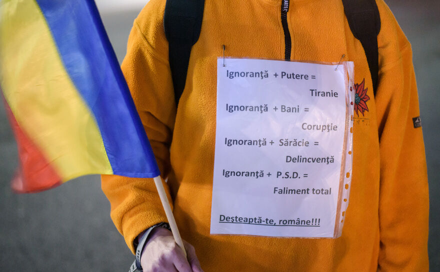 Protest (Mihuţ Savu / Epoch Times România)