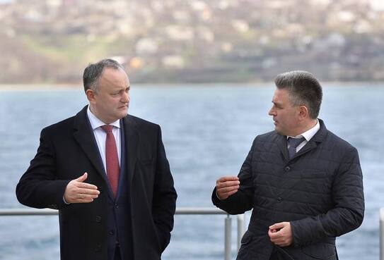 Igor Dodon şi Vadim Krasnoselski. (facebook.com)