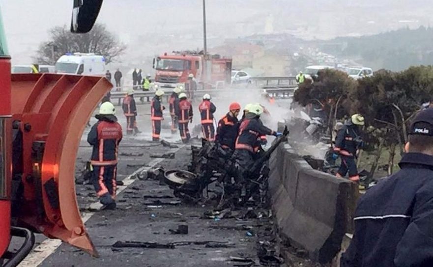 Accident de elicopter în Istanbul