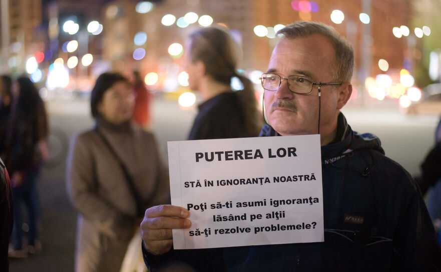 Protest (Mihuţ Savu / Epoch Times România)