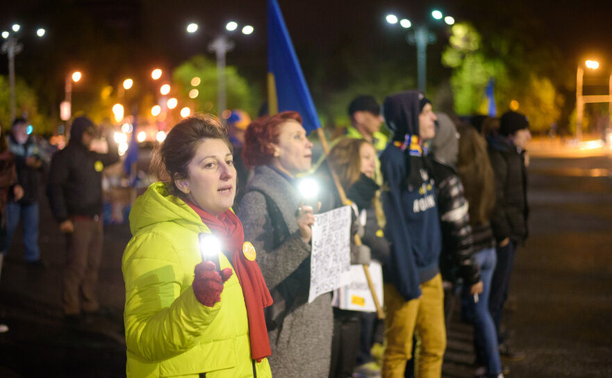 Protest (Mihuţ Savu / Epoch Times România)