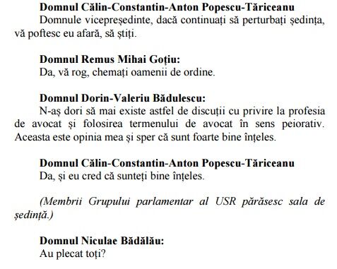 Stenograme şedinţă Senat 10 (USR)