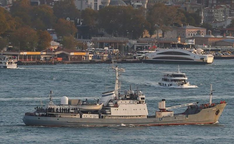 Nava rusească de spionaj Liman.