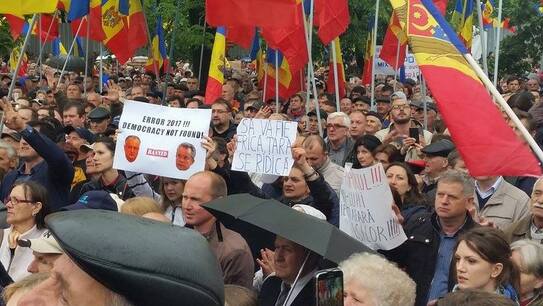 Protest la Chişinău împotriva schimbării sistemului de vot (The Epoch Times România)