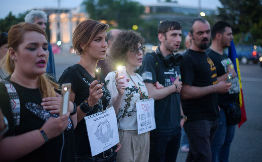 Protest (Mihuţ Savu / Epoch Times)