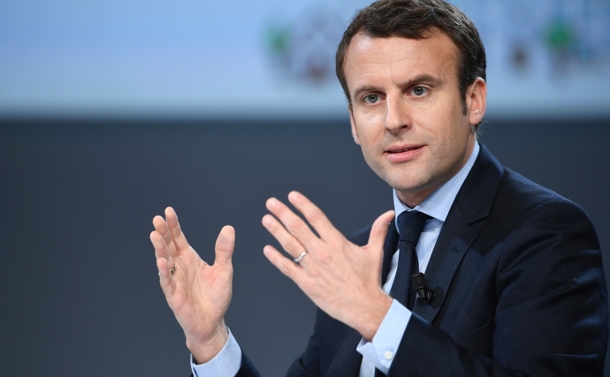 Noul preşedinte al Franţei, Emmanuel Macron.