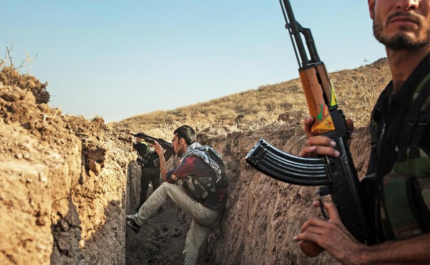 Luptători kurzi în Siria.