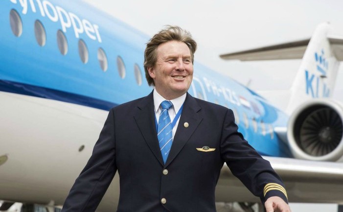 Regele Willem-Alexander Claus George Ferdinand al Olandei (Royal Dutch Airlines KLM)