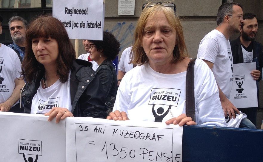 Protest al angajatilor din muzee (Epoch Times)