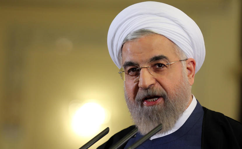 Preşedintele iranian Hassan Rouhani.