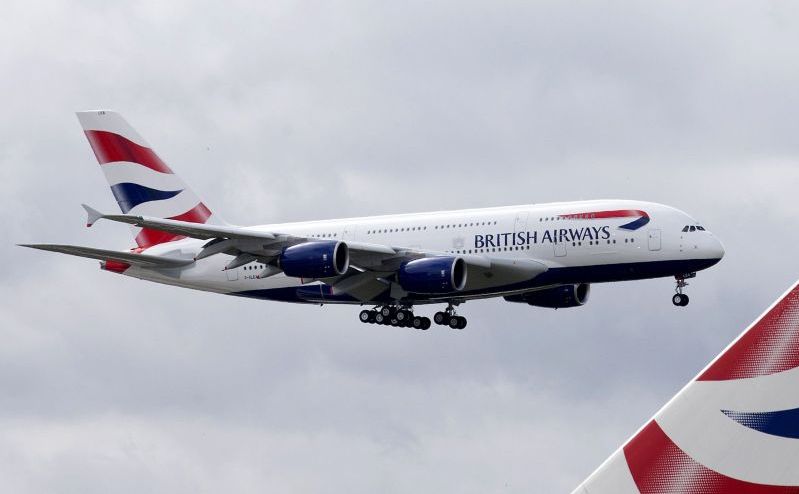 Avion al companiei aeriene britanice British Airways.