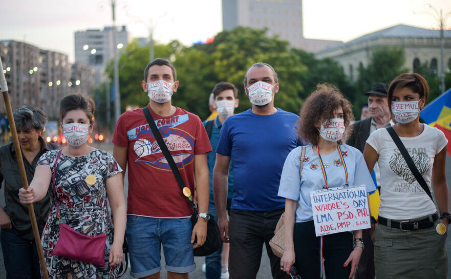 Protest (Mihuţ Savu/Epoch Times)