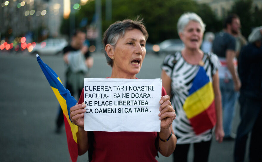 Protest (Mihuţ Savu / Epoch Times România)