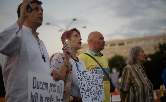 Protest (Mihuţ Savu / Epoch Times)