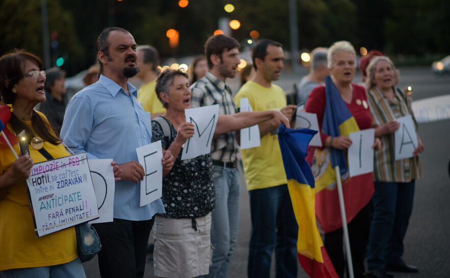 Protest (Mihuţ Savu / Epoch Times)