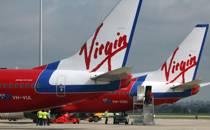 Avioane ale companiei aeriene Virgin Australian.