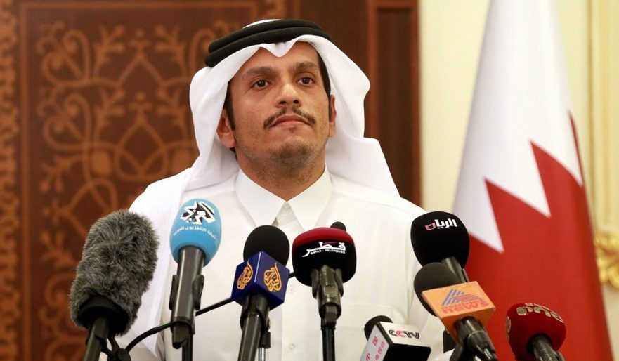 Ministrul de externe al Qatarului, şeicul Mohammed bin Abdulrahman al-Thani.