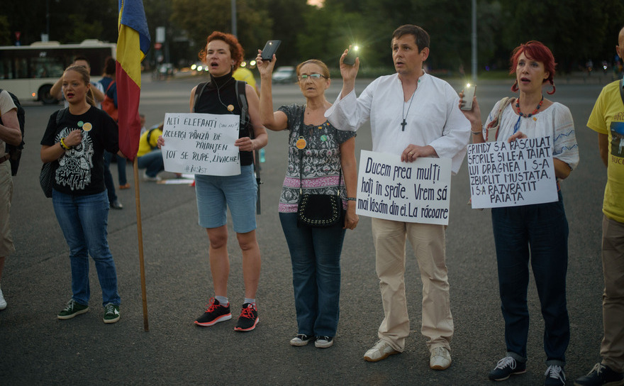 Protest (Mihuţ Savu / Epoch Times)