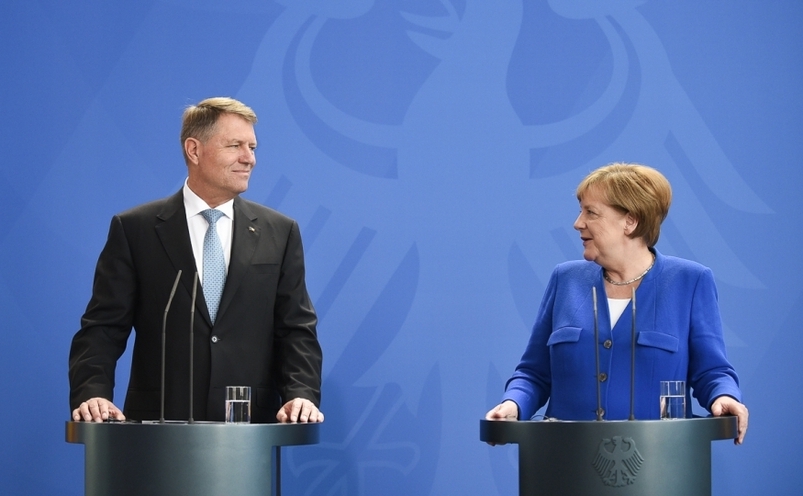 Klaus Iohannis şi Angela Merkel