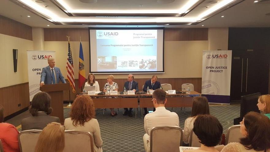 Victor Micu în cadrul lansării programului pentru Justiţie Transparentă în Moldova 22.06.2017 (csm.md)