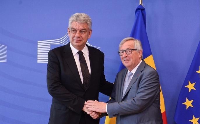 Mihai Tudose şi Jean-Claude Juncker