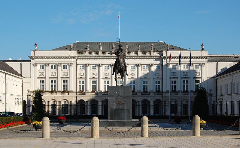 Palatul prezidenţial din Varşovia, Polonia. (Wikimedia.org)