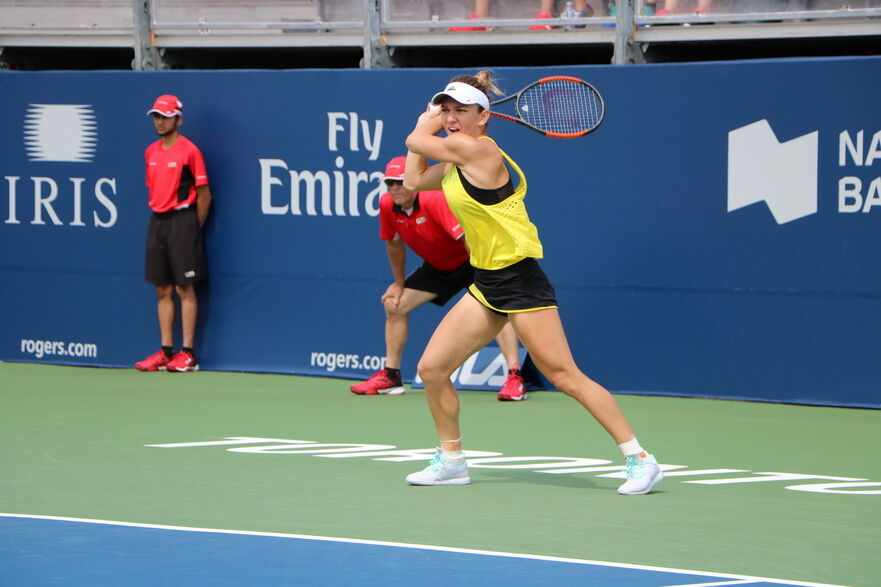 Simona Halep Rogers Cup 2017 meci cu Caroline Garcia (Maria Matyiku / Epoch Times)