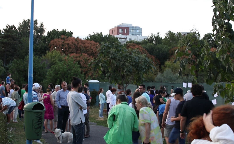 Protest în Parcul Circului (Epoch Times)