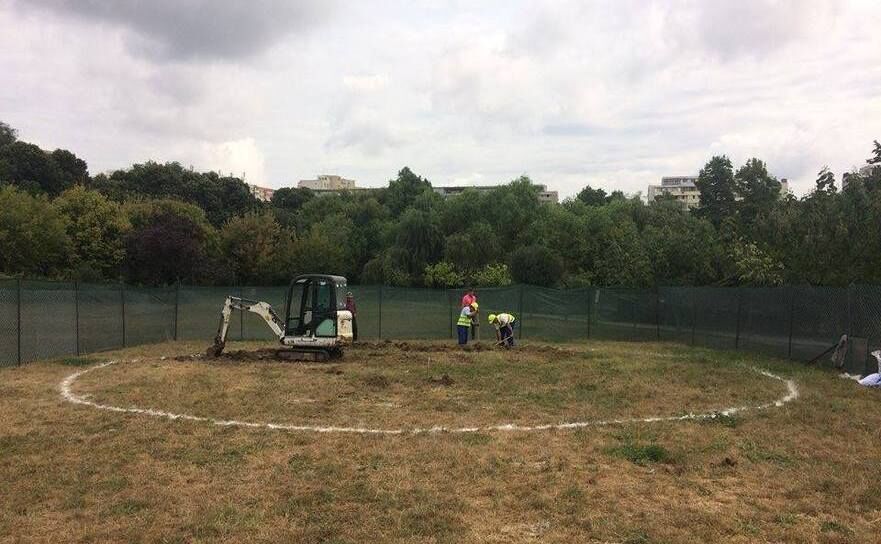 Protest în Parcul Circului (Grupul de Iniţiativă Lacul Tei)