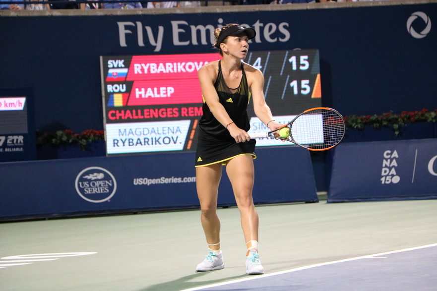 Simona Halep la Rogers Cup in Toronto (Maria Matyiku / Epoch Times)