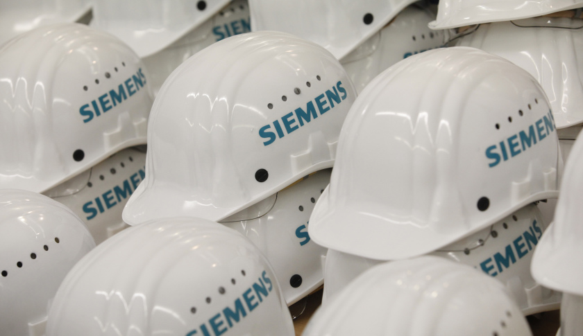 Logo-ul companiei germane Siemens