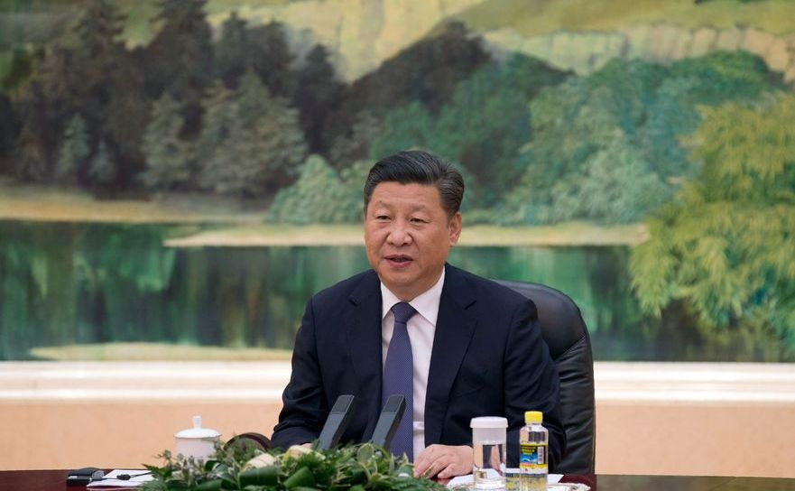 Liderul regimului chinez, Xi Jinping, în cadrul unei întâlniri cu delegaţia celei de-a şaptea întâlniri a BRICS privind problemele de securitate, Sala Mare a Poporului, Beijing, 28 iulie 2017 (NG HAN GUAN/AFP/Getty Images)