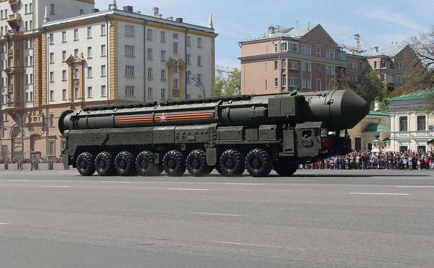 Racheta balistică intercontinentală rusească RS-24 Yars.