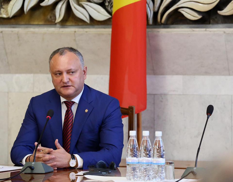 Igor Dodon, preşedintele Republicii Moldova