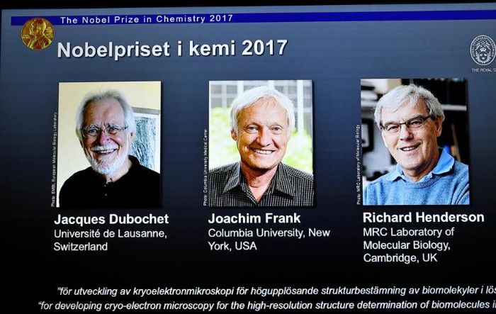 Laureaţii Premiului Nobel pentru Chimie 2017 (Print screen)
