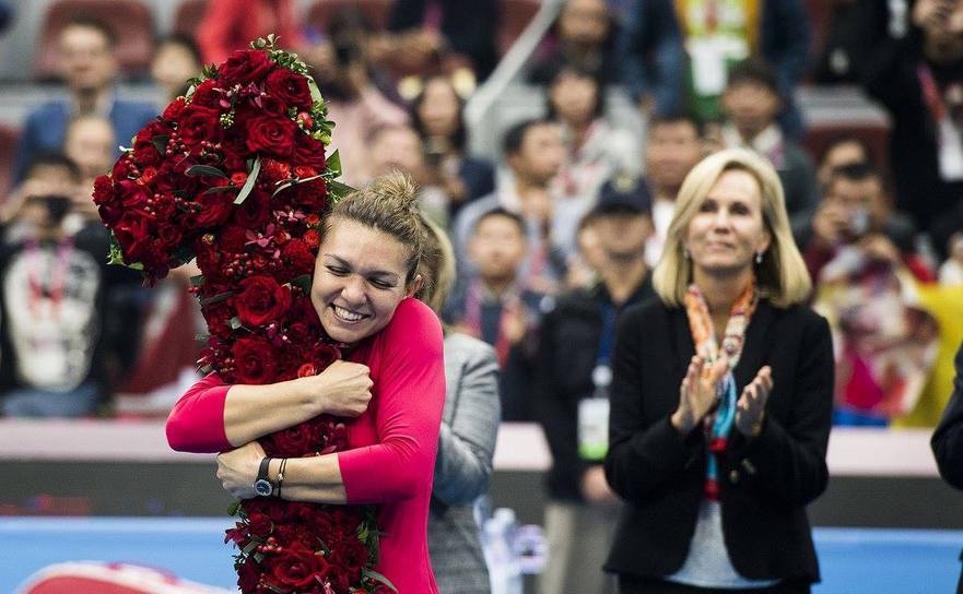 Simona Halep, noua lideră a ierarhiei WTA. (China Open/facebook)
