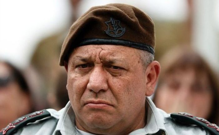 General-locotenentul Gadi Eizenkot, şeful Statului Major al armatei israeliene.