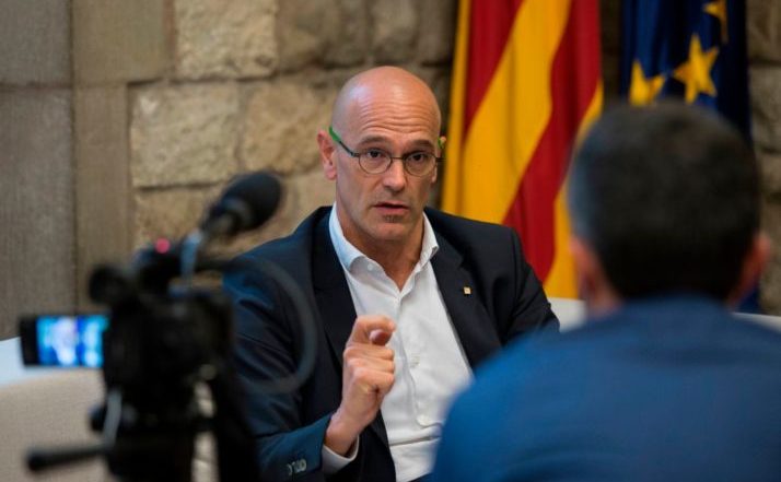 Raul Romeva, ministrul catalan pentru afaceri externe, relaţii instituţionale şi transparenţă.