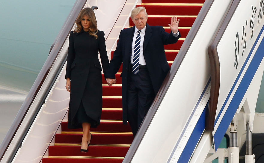 Trump în Beijing (Thomas Peter - Pool/Getty Images)