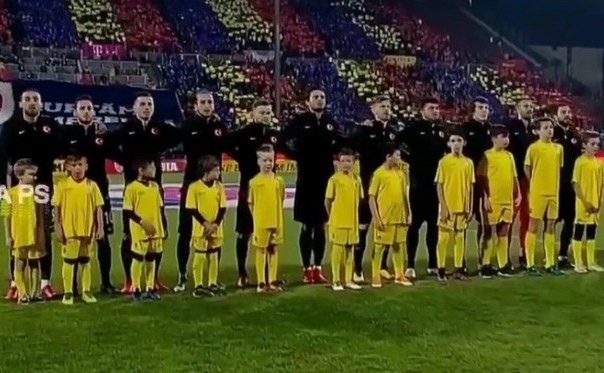 Echipa naţională de fotbal a României. (Captură foto)