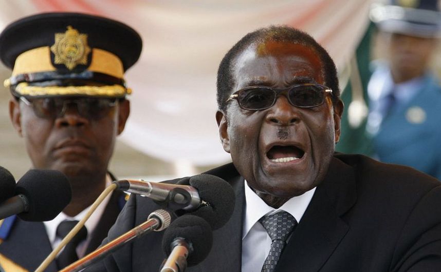 Preşedintele statului african Zimbabwe, Robert Mugabe.