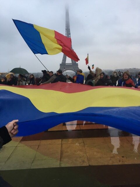 Protest la Paris
  (Gianina Fiordean)