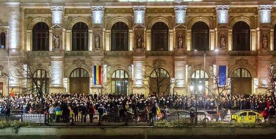 Protestul judecătorilor români în Bucureşti 18.12.2017 (facebook.com/octav drăgan)