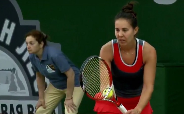Jucătoarea română de tenis Mihaela Buzărnescu. (Captură foto)