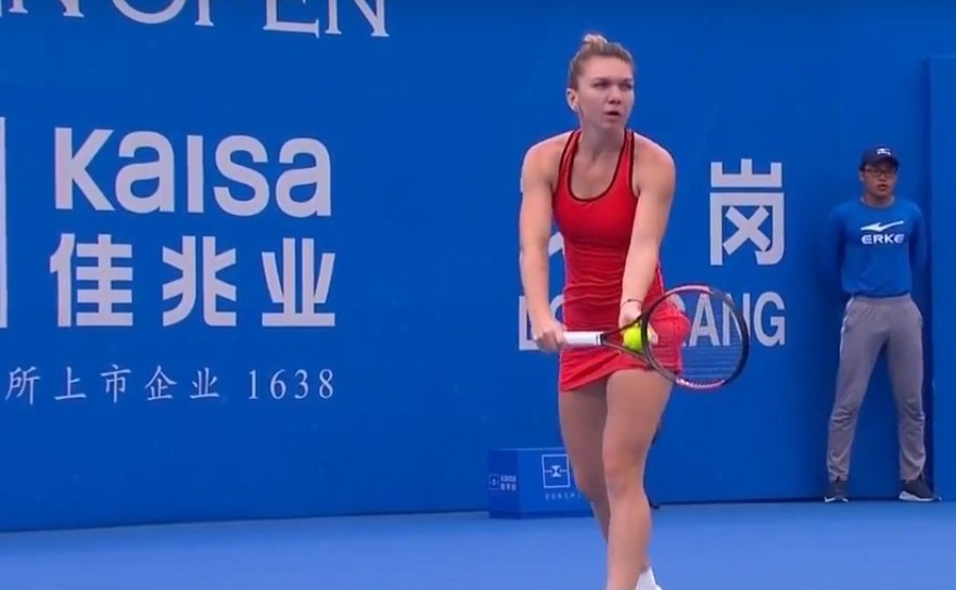 Jucătoarea română de tenis Simona Halep. (Captură foto)