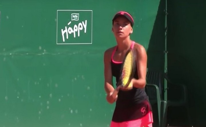 Jucătoarea română de tenis Irina Bara. (Captură foto)