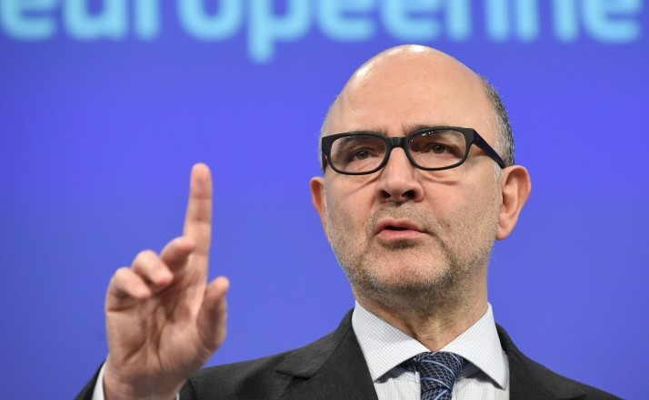 Pierre Moscovici, comisarul european pentru afaceri economice şi financiare. (John Thys/AFP/Getty Images)