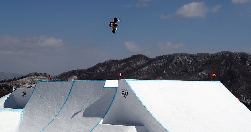 Enni Rukajarvi în proba feminină de slopestyle din cadrul concursului de snowboard al Jocurilor Olimpice de iarnă de la PyeongChang (Getty Images)